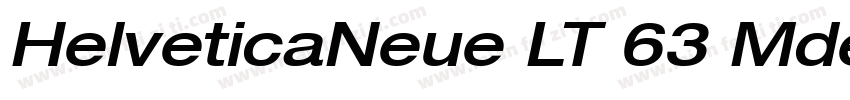 HelveticaNeue LT 63 Mdex 中字体转换